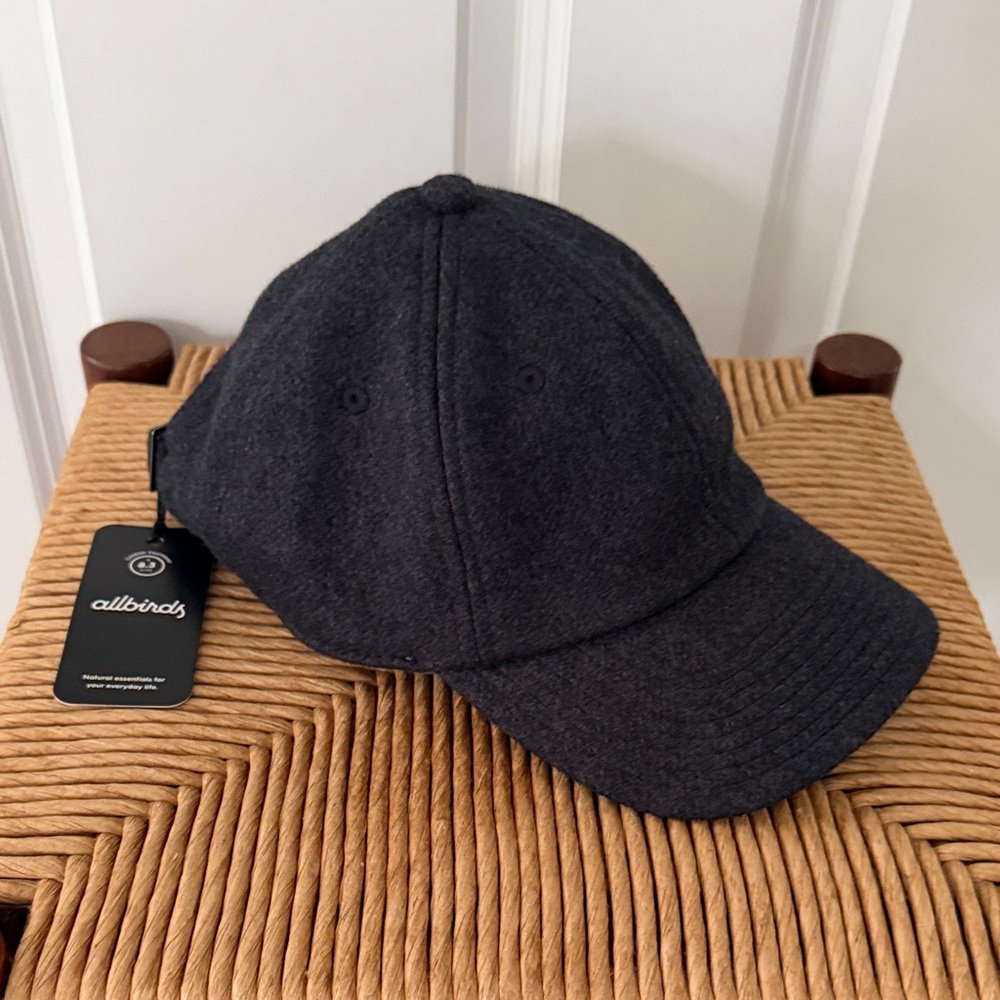 NWT allbirds natural black Wool Baseball Cap